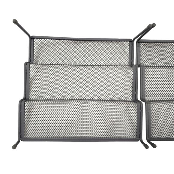Mind Reader 3 Tier Metal Mesh Multi Purpose Kitchen Storage Organizers NEW - Picture 8 of 9